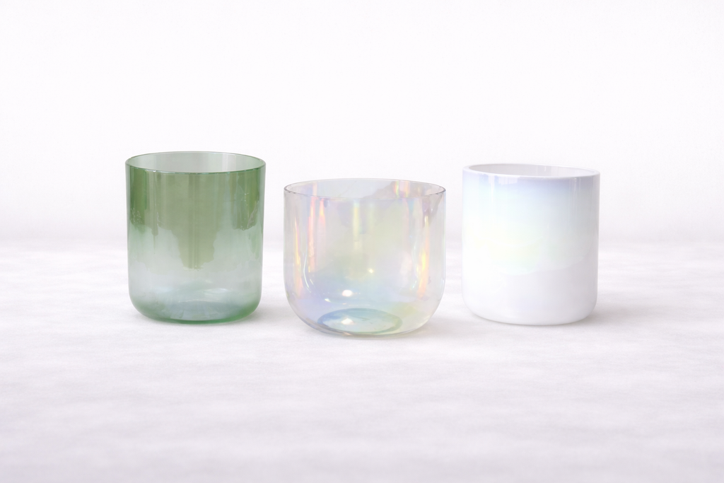 Terratone Signature 3-Bowl Crystal Singing Bowl Set