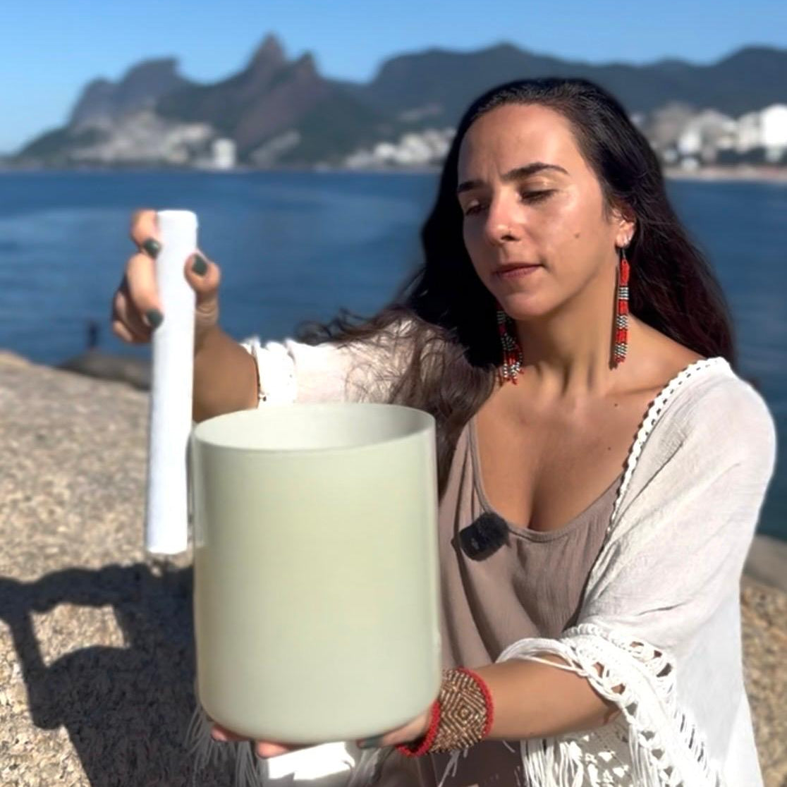Terratone Sand Quartz Crystal Singing Bowl