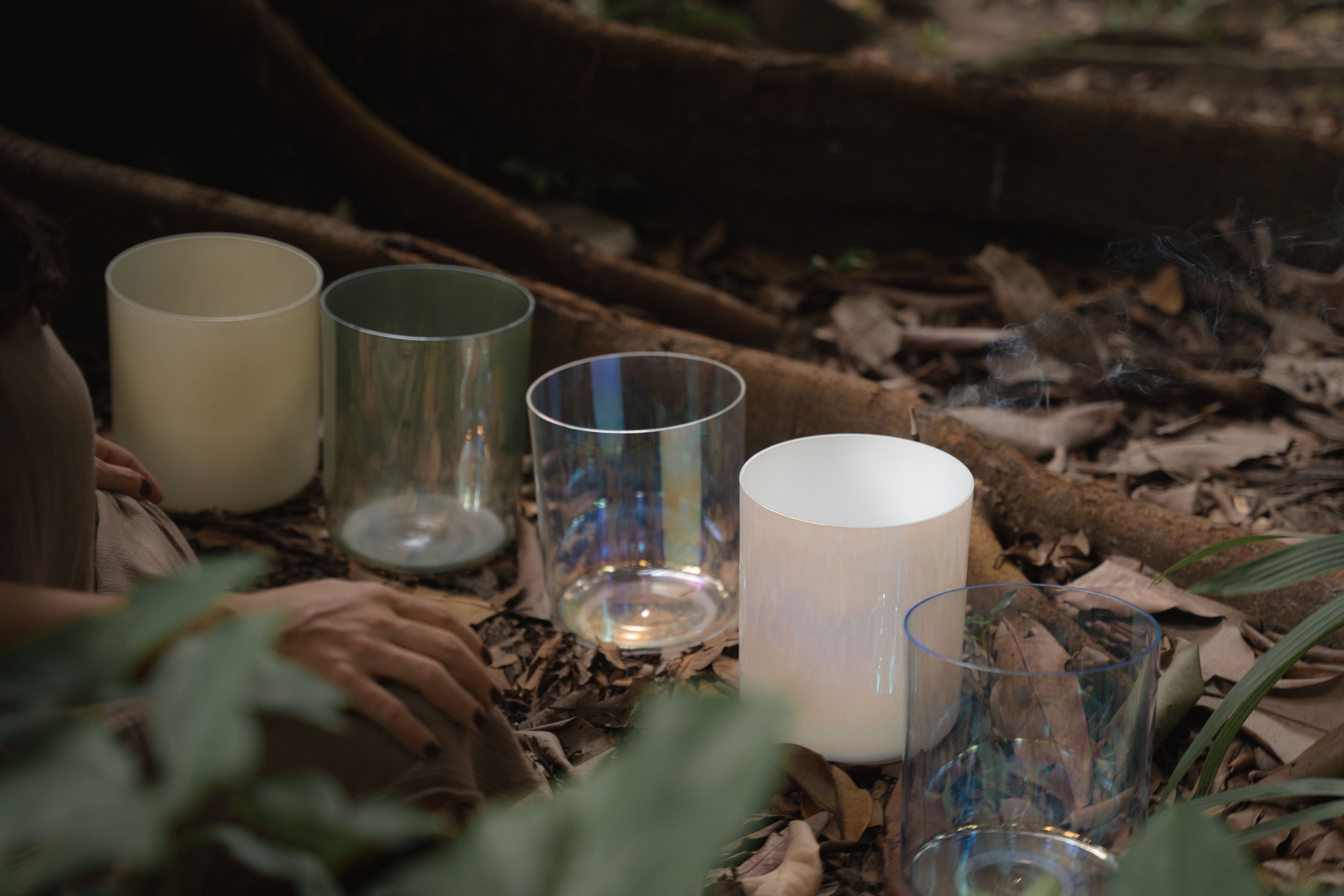 Terratone crystal bowls for meditation, ritual, and sound healing.