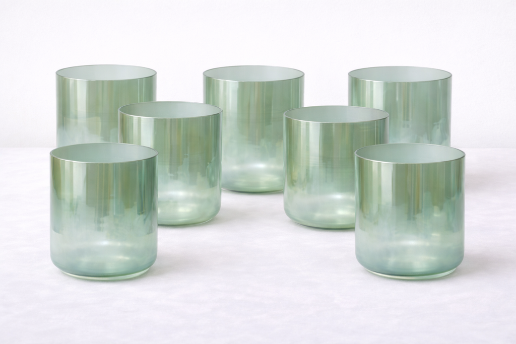 Terratone Signature Chakra Set – 7 Bowl Crystal Singing Bowl Collection